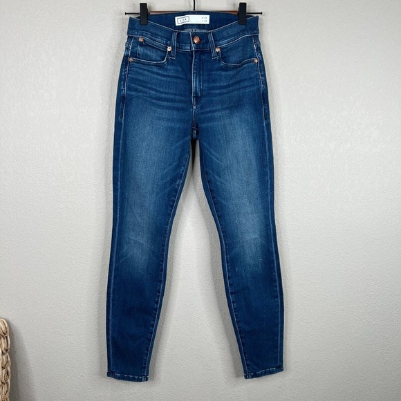 AYR Womens The Chiller Skinny Jeans Size 25x28 Blue Mid-Rise Stretch Medium Wash - Picture 1 of 16